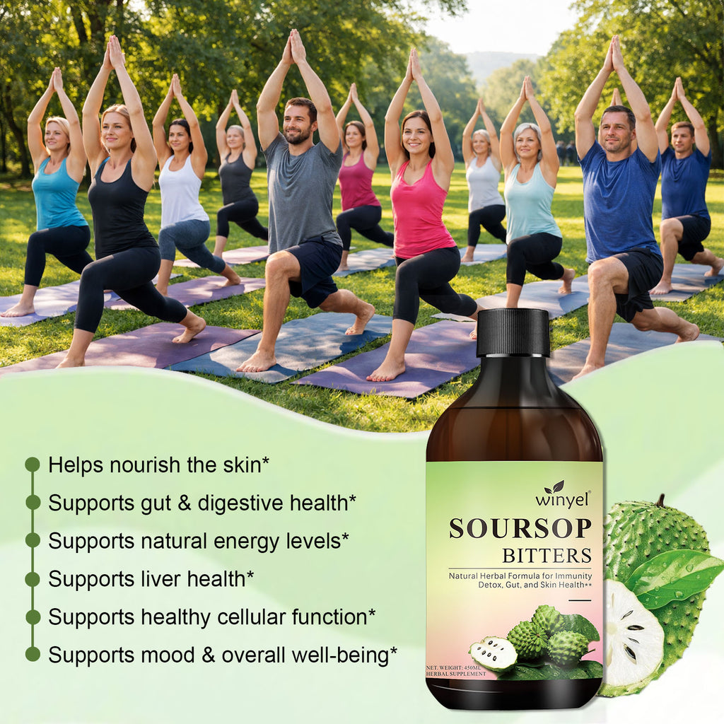 Soursop Liquid Contains Black Seeds, Moringa, And Turmeric, And Is Beneficial For Digestion And Gut Health, As Well As Providing Antioxidants, Skin Health, And Immune Support. It's A Pure 16-herb Form